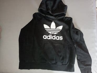 Duks, S, Adidas, bоја - Crna, Sa kapuljačom