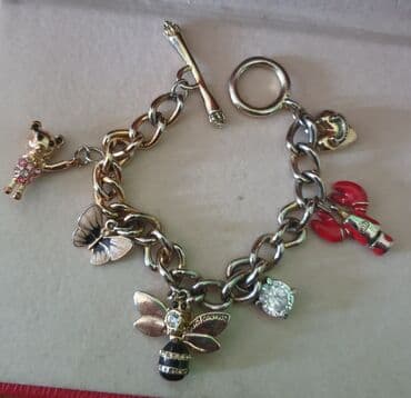 parke sa prirodnim krznom: Charm bracelet, Material: Stainless steel — 3