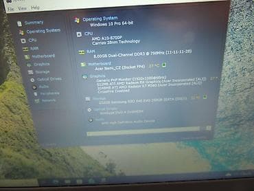 mlin za biber: AMD A10, 8 GB OZU, 15.6 " — 2