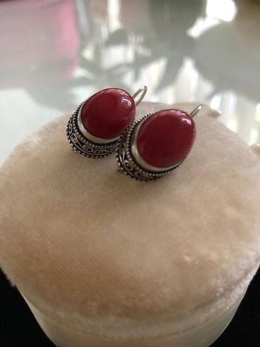 epoxy smola za nakit: Mindjuse su nove nekoriscene od Kamena KORAL. Utisnut je zig za srebro — 2