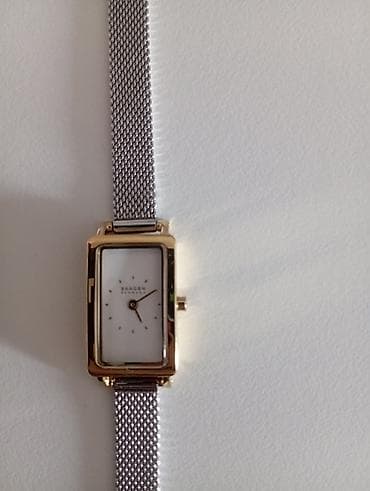 raketa satovi novi: Skagen ženski ručni sat – minimalistički pravougaoni model - Brend — 1