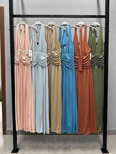 Underwear: 🔥Elegantna duga haljina sa dubokim V izrezom i visokim bočnim prorezom — 6