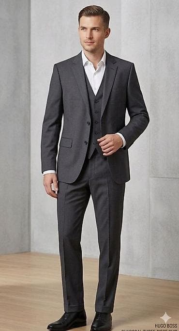 Kostim Hugo Boss, bоја - Siva