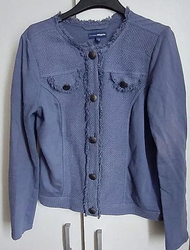 plitke farmerke: Ženska jakna/blejzer Charles Vögele - Model bez kragne, sa okruglim — 1