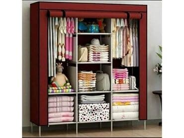 montažni ormar: -Platneni rasklopivi garderober -Napravljen od tkanine Ohford koja je — 3