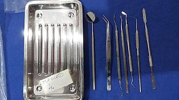 set za ravna stopala: Stomatološki pregled Tacna sa instrumentima za stomatološki pregled — 4