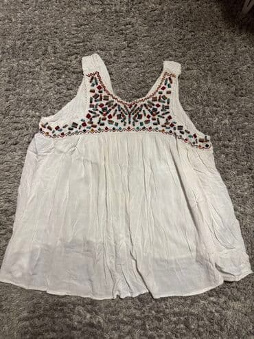 C&A, M (EU 38), L (EU 40), XL (EU 42), Viskoza, bоја - Bela