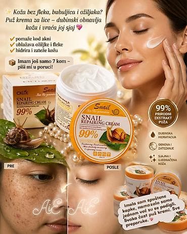 loreal krema za lice: Snail Repairing Cream – krema za lice sa 99% prirodnim ekstraktom puža — 2