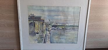 ikea step deke: Umetnička dela – dva originalna rada u ramu 1) Ulje/akril na platnu — 5