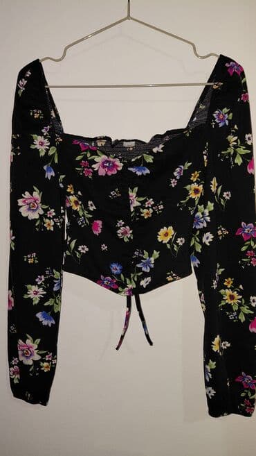 Bluze: H&M, M, Pamuk, Cvetni, bоја - Šareno