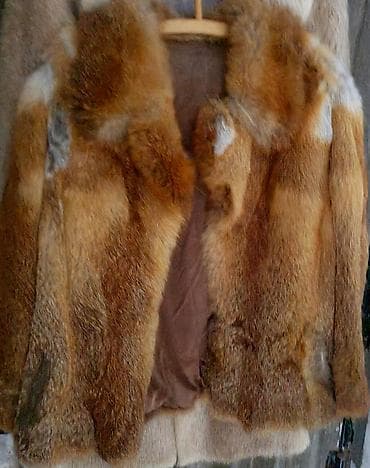 Bundica/krzneni prsluk od prirodnog krzna u nijansama tople smeđe