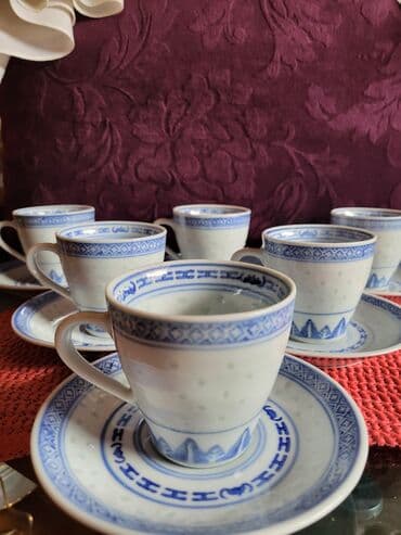 soljice za espresso lavazza: Soljice nove jing dezen pirincani porcelan iz 60,70ih godina — 7