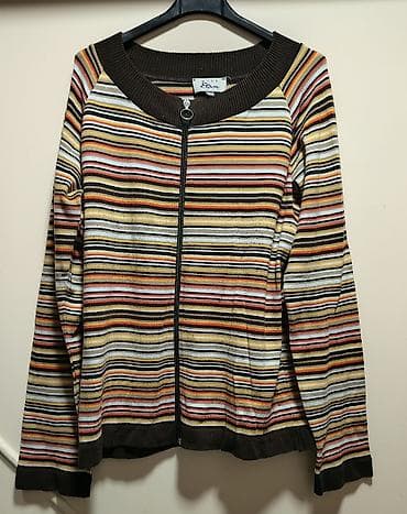 nike džemperi: Ženska prugasta bluza/džemper na rajsferšlus - Brend: Etam (etiketa — 1