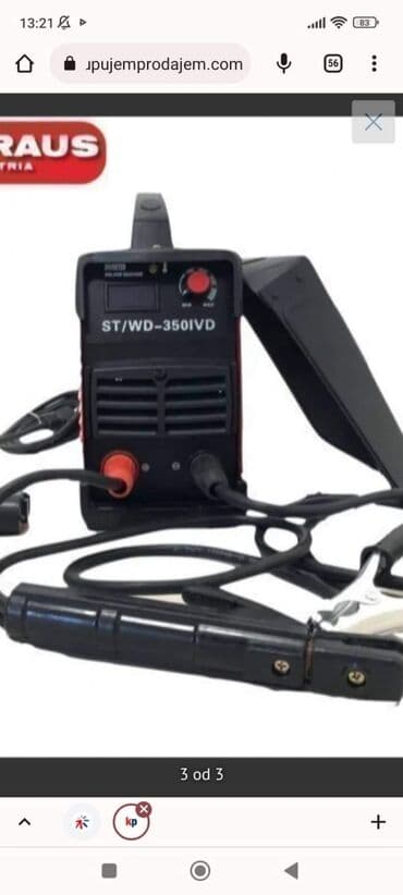 polovni tig aparati: Aparat za zavarivanje je inverterski, što znači da se energija — 2