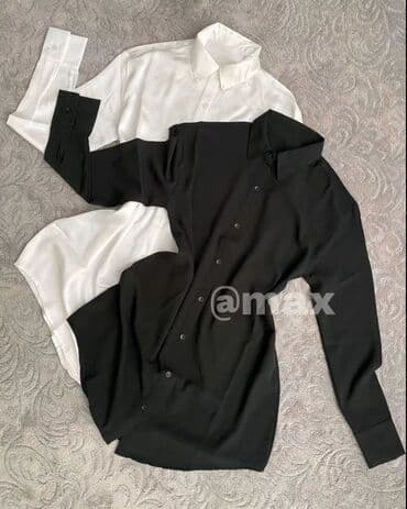 gerry weber cena: New,,Zara Shirt/Dress’’🤍Velicine:S M L XL Boje:Bela Crna Kajsija Plava — 2