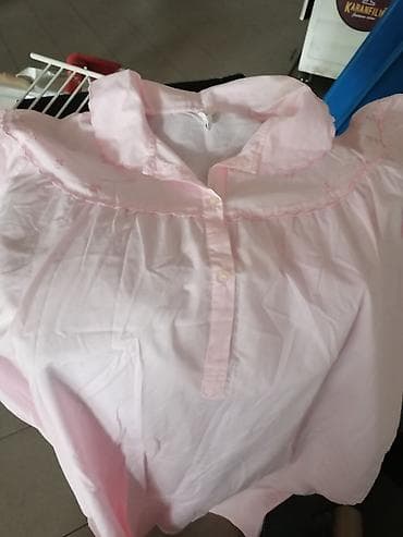 kucna haljina gde kupiti: Ružičasta ženska spavaćica/kućna haljina vintage stila. - Lagani — 3