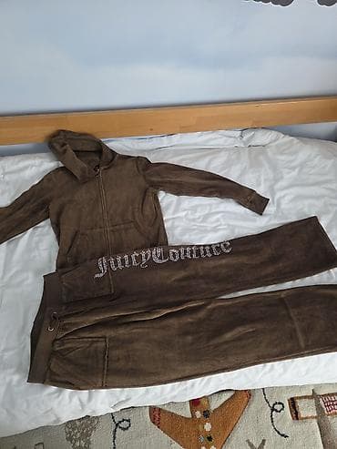 sakoi i pantalone: Juicy Couture Black Label komplet trenerke – braon pliš/velur - — 2