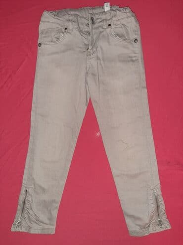 pantalone karirane: Farmerice za devojčice sa podesivim strukom 3-4 DC Kids — 1