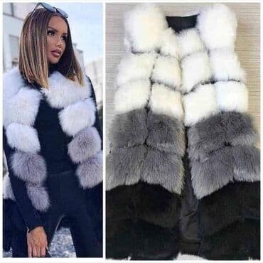 prsluci zenski krzneni: Krzneni prsluk. Vel:S.M.L.XL 
Cena:5700 din — 1