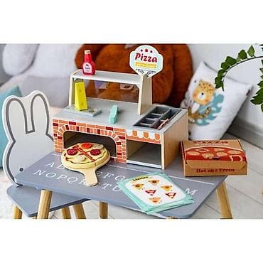 kuhinje za decu kidcraft: DRVENA PEĆNICA ZA PIZZU – ECO TOYS Šifra proizvoda: Komplet drvene — 3