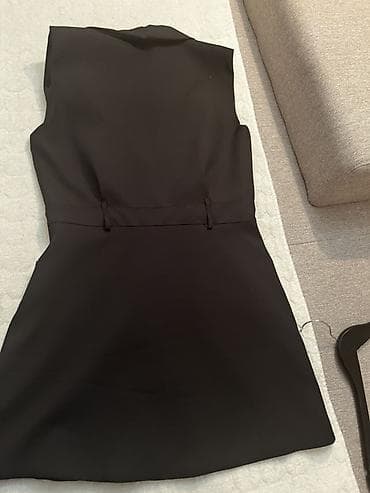 marella haljine: Crna bezrukavna sako-haljina/duži prsluk Dolce Vita - Klasična crna — 3