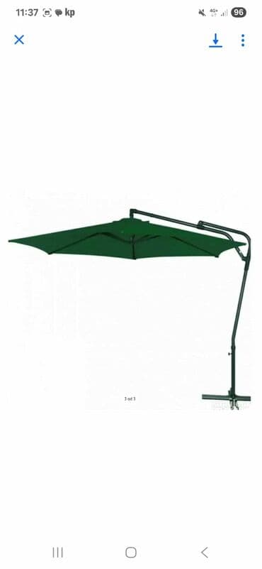 aluminijumski kazan za mast: Banana Suncobran 3m Prečnik suncobrana: 3 m Visina: 2.43 m Broj — 2