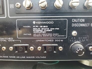 Audio tehnika: Kenwood kr-6160. najjaci risiver u super klasi. 2x65w/8 oma. ulaz — 7