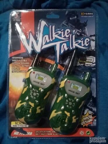Vojni Toki Voki Par Maskirni NOVO Igracka za Decu za SAMO 799 Dinara