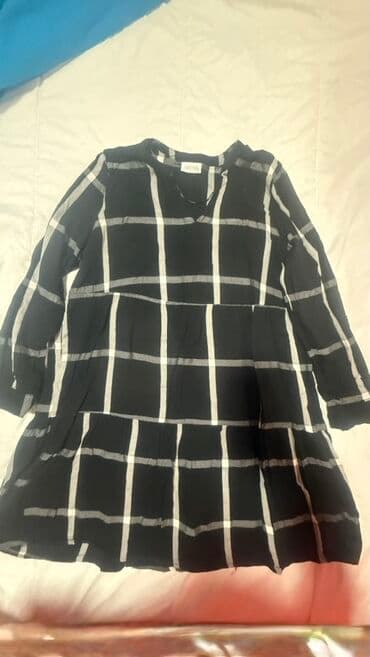 Ženska tunika/haljina JANINA - Boja: crna sa velikim belim kariranim na lalafo.rs Ženska tunika/haljina JANINA - Boja: crna sa velikim belim kariranim