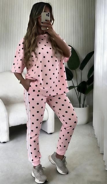 zenske helanke cena: 💫ženski komplet – majica i pantalone sa tufnama
✅3200 din — 9