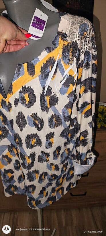 crvene tunike: 5XL (EU 50), Polyester, Animal, color - Multicolored — 3
