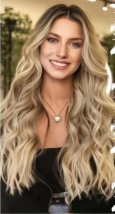 mubb papuče cena: Duga plavuša perika – više varijanti stila i tona - Tip: ženska — 3