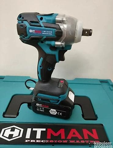 Hand Tools: Set akumulatorskih alata HITMAN – 62V Sadržaj kompleta: - Ugaona — 9