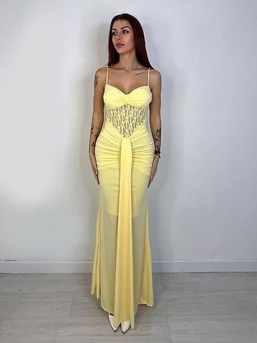 haljina 46: 🔥Elegantna maxi haljina sa čipkastim korzetom i naborima
✅2700 din — 7