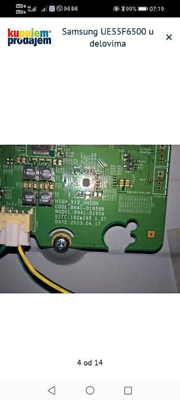 sony playstation 4 slim video game console: Samsung UE55F6500 – delovi Raspoloživi originalni delovi sa TV-a — 5