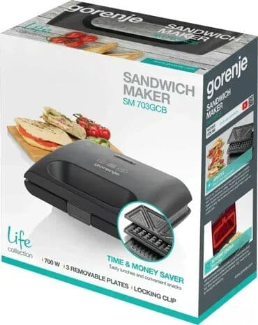 gril ploča: Tehnički detalji Opšte Vrsta aparata Mini gril Materijal ploča — 5