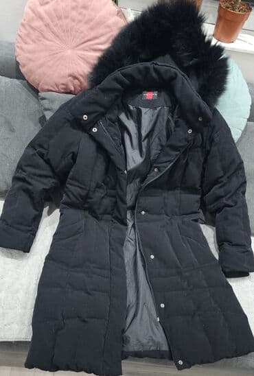 Aksesoari: Ženska zimska jakna/parkа, crna, dužine do kolena. - Topla, prošivena — 1