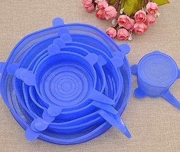Silikonski rastegljivi poklopci – set - Višekratni, rastegljivi