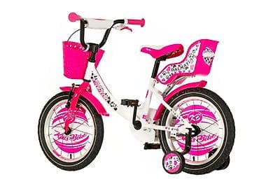 puma patike za fudbal: Bicikl kids Visitor Dalmatian 16" 8" V-brake + kontra, belo/roze — 4