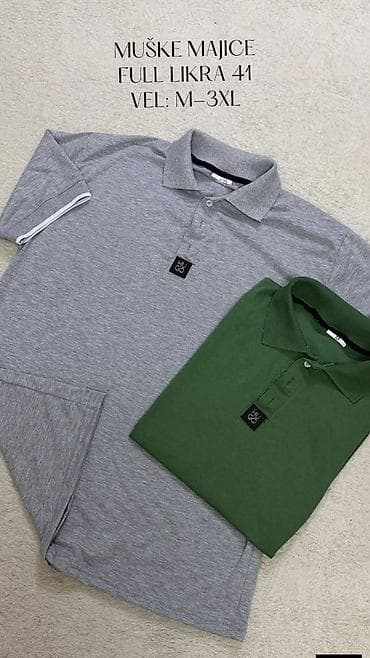 calvin klein muske gace: Muške majice sa kragnom Full likra m, l, xl, 2xl, 3xl 2300 Vrh — 4