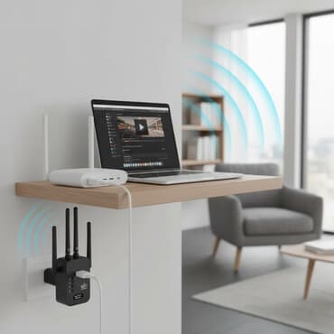 Monitors: WiFi pojačivač/repeater – boja: crna - Namena: proširenje dometa — 1