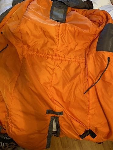 dzemper sa srcima: Zimska duga parka/jakna, maslinasto‑sive boje, sa kapuljačom i toplom — 7