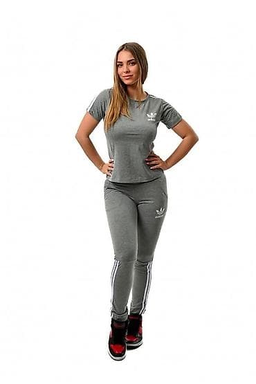 kozmetika za devojcice: Adidas Ženski sportski komplet – majica kratkih rukava i donji deo — 1