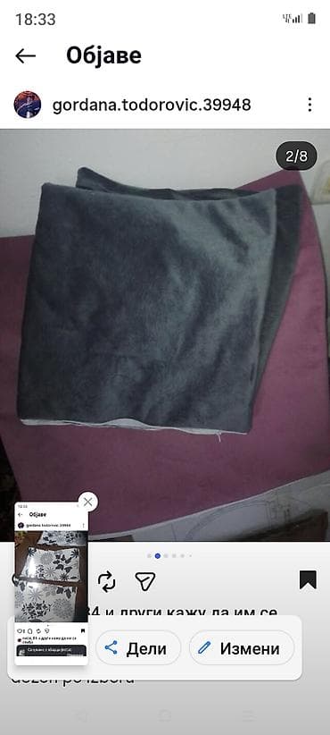 Meko somotsko/velur platno za presvlake i dekoracije - Tip: mekani