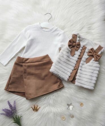 sandale u apotekama: Kompletic za devojcice ✨🤎 3u1 komplet za male princeze 🤎✨ Cena 3650 — 2