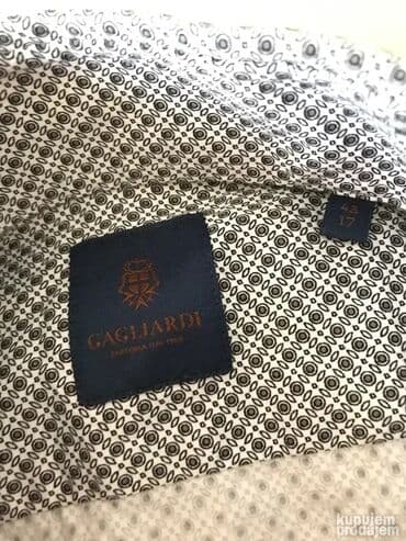Britches and shorths: Original GAGLIARDI kosulja L 100% cotton KAO NOVA Ramena 49cm — 2