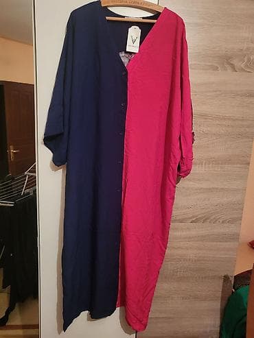 Haljine: Dugačka kimono košulja/haljina sa dugmadima – Viki Woman - Model — 2