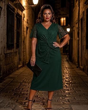 svecane haljine za punije: 07. Haljina za punije
XL 2XL 3XL 
Cena : 2.900 dinara H — 5