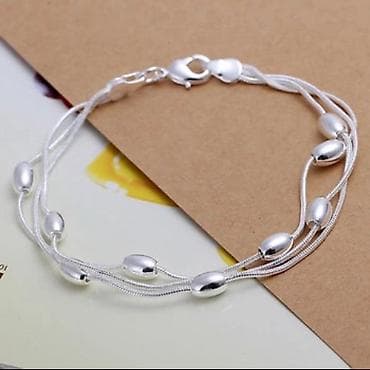 Nakit - narukvica. Posrebrena narukvica. 20,5cm dužina na lalafo.rs Nakit - narukvica. Posrebrena narukvica. 20,5cm dužina