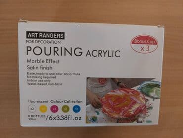 slavine za sudoperu sa grejacem: Akrilne boje art rangers pouring acrylic, marble effect, satin finish — 1
